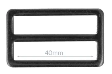 Knopen - Gesp metaal 40 mm - zwart - 6783-40-000