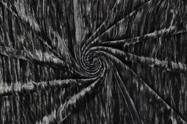 Velours stoffen - Veloursstoff - goldener Velours gebürstet - dunkelgrau - 22102-980