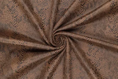 92% Polyester, 8% Elastan - Suèdine - Lederoptik - braun - 22210-091