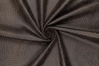 92% Polyester, 8% Elastan - Suèdine - Lederoptik - schwarzbraun - 22210-999