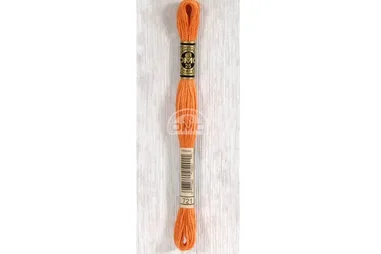 Nieuwe fournituren - DMC Mouliné splijtzijde - oranje - 0721
