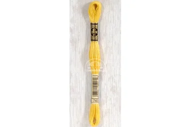 Splijtgaren - DMC Mouliné splijtzijde - geel - 0743