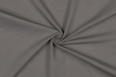 Grijze stoffen - Tricot stof - biologisch - grijs - 8036-003
