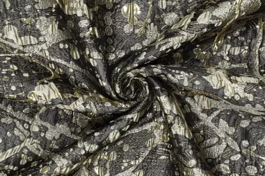 145gr/M² - Polyester stof - Elizabeth - zwart - 22097-999