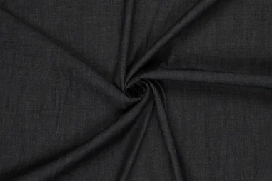 Katoen stof - stars - wit/zwart - 4954-101 - Denim stof - lyocell stretch denim 6 OZ - zwart - 90043-999