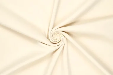 Oeko-Tex klasse 2 - Tricot stof - casual cotton scuba - gebroken wit - 90061-030