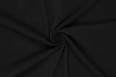 Huispak - Tricot stof - casual cotton scuba - zwart - 90061-999