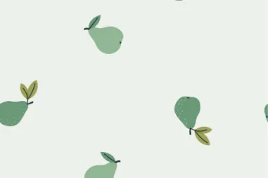 Katoen stof - voile - digitaal bloemen - gebroken wit - 5829-002 - Nicky velours - peren - gebroken wit - 2/35012-510