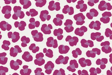 Decke - Flanel stof - dierenprint luipaard - roze - 2/48089-170