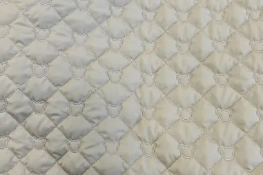 Voering stof - lichtbeige - 0160-178 - Doorgestikte stof - quilt bear - beige - 2/48092-520