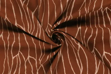 Bluse - Viscose stof - twill - fantasie - brique - 24084-156