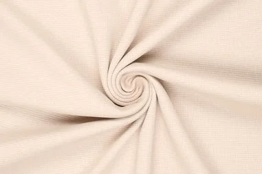 Wafelkatoen stoffen - Katoen stof - tricot fijne wafel - naturel - 0921-178
