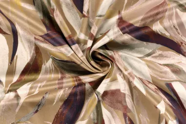 2026 - Suèdine stof - suède wildleer - abstract - camel multi - 31/24122-053