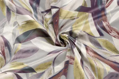 Beige Stoffe - Suèdine stof - suède wildleer - abstract - beige multi - 24122-152