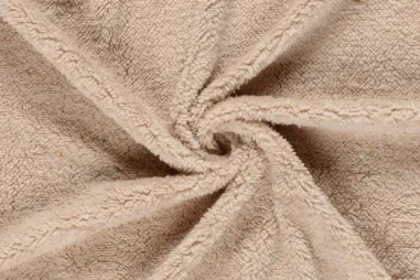 Fleece stoffen - Fleece stof - sherpa fleece - beige - 18494-052