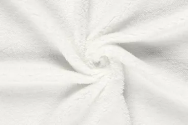 Fleece - Bont stof - teddy - gebroken wit - 18494-051