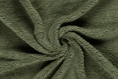 Stoffe - Bont stof - teddy - bos groen - 18494-028