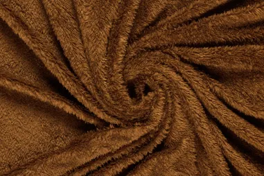 Bruine stoffen - Fleece stof - sherpa fleece - bruin - 18494-055