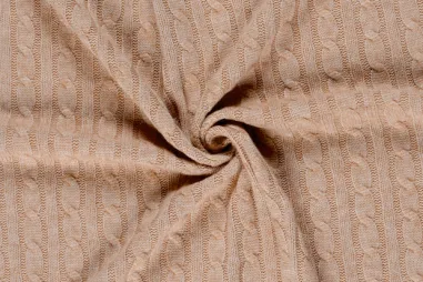 Stoffe - Gebreide stof - kabels - roze - 31/24142-012