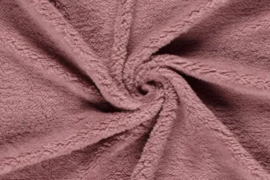 Goedkope fleece stof - Bont stof - teddy - mauve - 18494-043