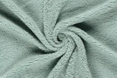 Ijsblauwe stoffen - Fleece stof - sherpa fleece - ijsblauw - 18494-003