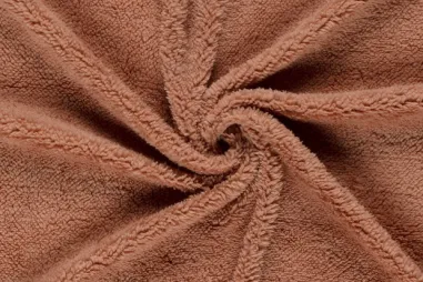Nootmuskaat - Fleece stof - sherpa fleece - nootmuskaat - 18494-011