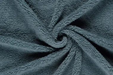 Oeko-Tex klasse 2 - Fleece stof - sherpa fleece - staalblauw - 18494-006