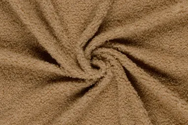 Uni - Gebreide stof - bouclé - camel - 31/24135-053