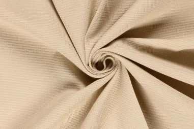 Wafel ruit stoffen - Wafelkatoen stof - wafel piqué - beigegeel - 2904-052