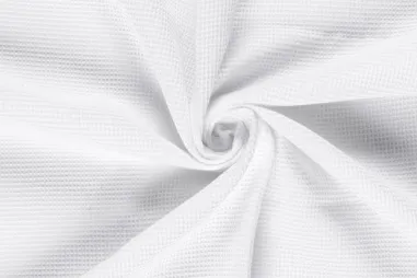 Wafelkatoen stoffen - Wafelkatoen stof - wafel piqué stof - wit - 2904-050