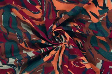 275gr/M² - Tricot stof - punta di roma - abstract - multi - 24049-038