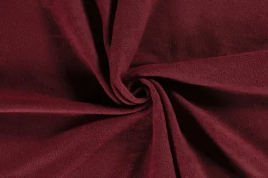Bordeauxrode stoffen - Fleece stof - bordeaux - 9111-118