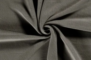 Oeko-Tex klasse 2 - Fleece stof - donkergrijs - 9112-068