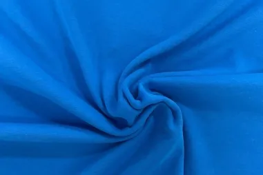 Uitverkoop - Tricot stof - punta di roma - licht kobaltblauw - JT720