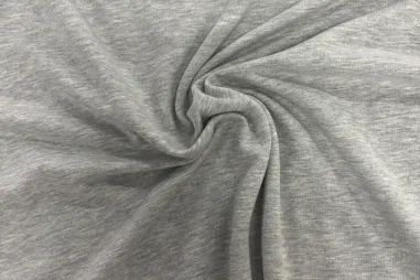 JT stoffen - Sweattricot - brushed - grijs gemêleerd - JT728