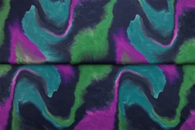 Stenzo Tricot stoffen - Tricot stof - digitaal abstract - multi - 26803-10VI