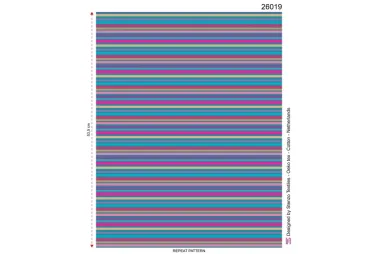 Tricot stoffen - Tricot stof - French Terry - digitaal gestreept - multi - 26019