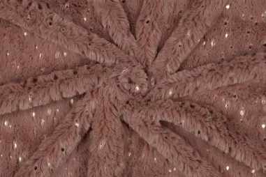 Borg bont stoffen - Bont stof - faux fur foil - donker oudroze - 3725-001