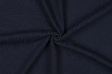 Strickstoffe - Gebreide stof - cotton knitted - donkerblauw - 4670-004