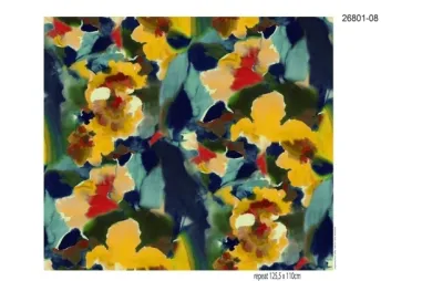 Stenzo Tricot stoffen - Tricot stof - digitaal abstract - multi - 26801-08VI