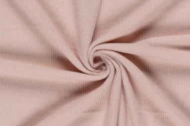 Flared broek - Gebreide stof - poly viscose jersey - lichtroze - 24144-012