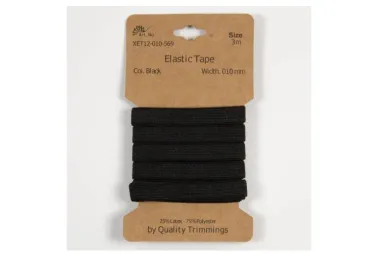 Elastiek - Elastiek 10 mm - zwart - XET12-569-010