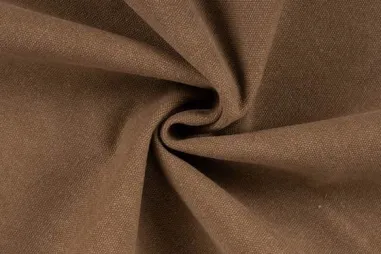 65% Baumwolle, 35% Polyester - Waxed Canvas – heavy – braun – 0382-560