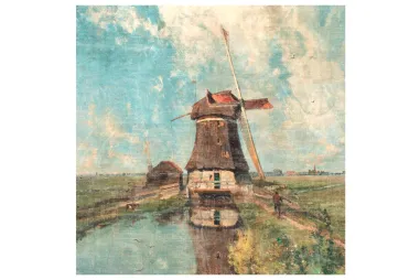 Multi stoffen - Paneel stof - fluweel - digitaal molen - multi - 1799-053