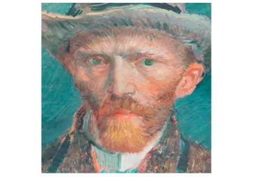 Paneel stof - canvas paneel voor een tas - digitaal abstract tijger en dame - multi - 25037 - Paneel stof - fluweel - digitaal van Gogh - multi - 1801-024