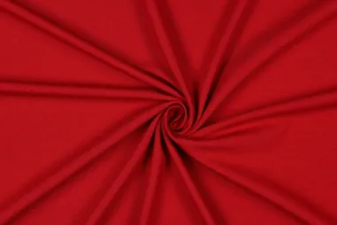 Donkerrode stoffen - Tricot stof - biologisch - donkerrood - 8036-009