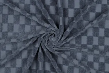 Viscose stof - twill - donkerblauw - 1015-009 - Badstof - rekbare badstof - blauw - 3297-003