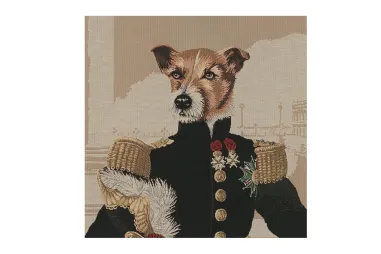 425 gr/M² - Gobelin paneel - hond - beige multi - 251031-1082