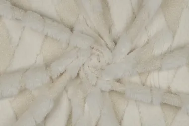 380gr/M² - Teddy stof - faux fur - wieber - ecru - 3610-001