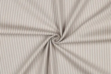 100% katoen stoffen - Katoen stof - poplin - strepen - zand - 8234-022